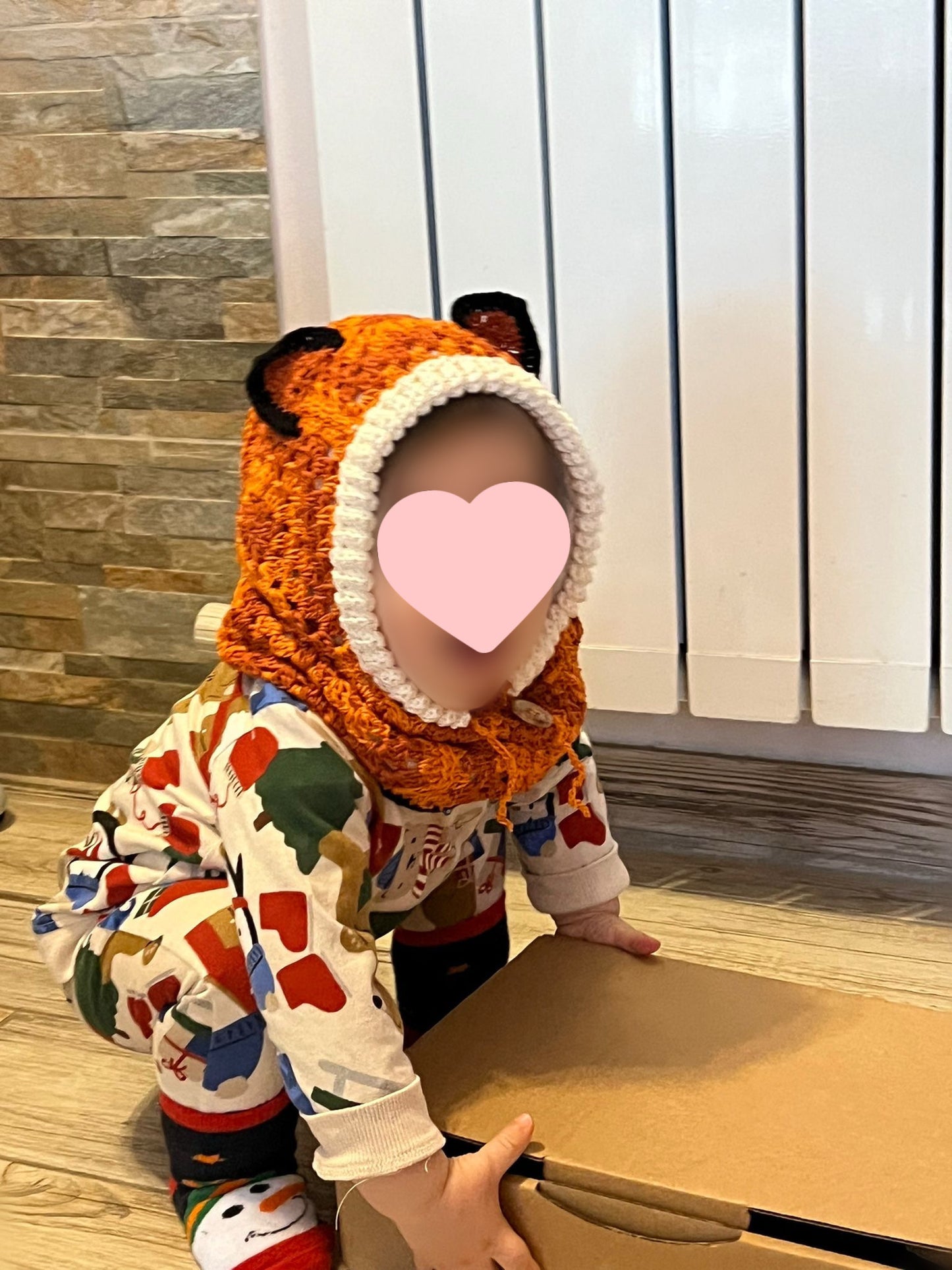 BALACLAVA baby con granny square